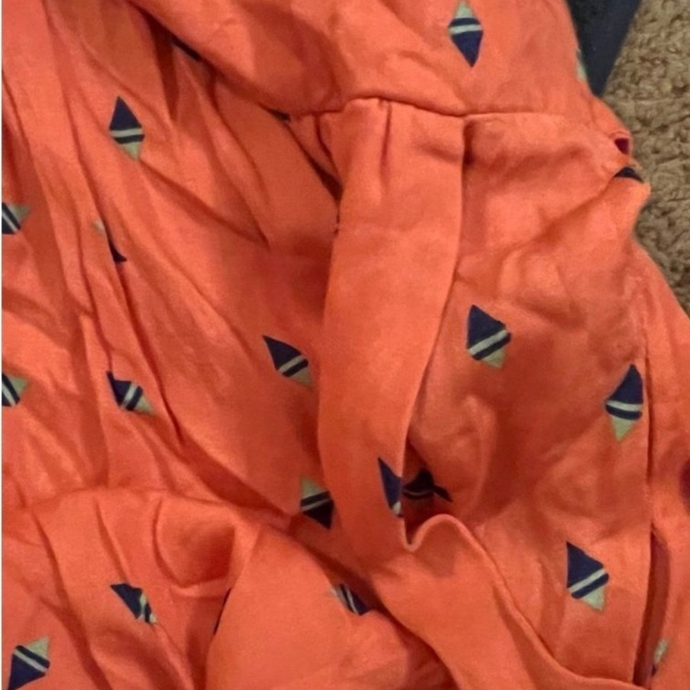 Freebird Orange Women’s Dress with Sailboat Pattern, size M - Picture 4 of 6